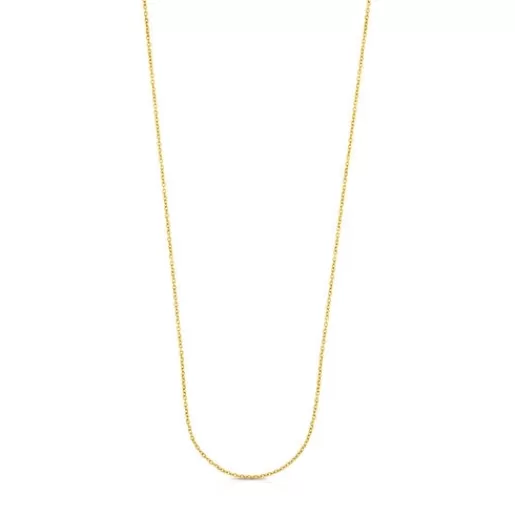 TOUS Łańcuszek Chain z żółtego srebra Vermeil o długości 70 cm Discount