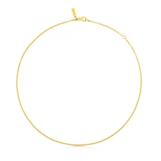 TOUS Łańcuszek Chain z żółtego srebra Vermeil o długości 45 cm Store