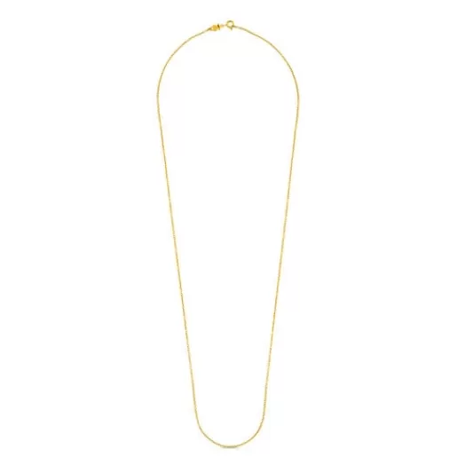 TOUS Łańcuszek Chain z żółtego srebra Vermeil o długości 70 cm Discount