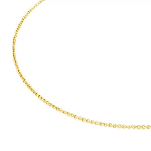 TOUS Łańcuszek Chain z żółtego srebra Vermeil o długości 45 cm Store