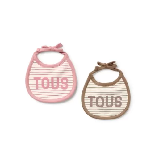 TOUS Baby bib set in Classic pink Cheap