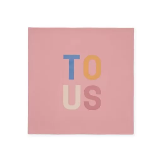 TOUS Baby blanket in Geome pink Shop