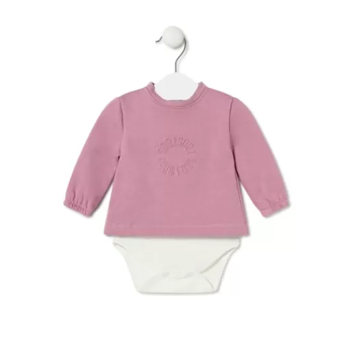 TOUS Baby bodysuit with t-shirt in Trend pink Online