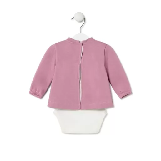 TOUS Baby bodysuit with t-shirt in Trend pink Online