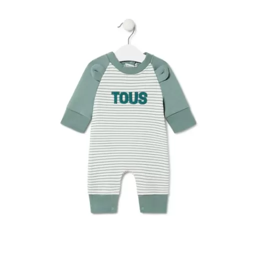 TOUS Baby playsuit in Classic green New