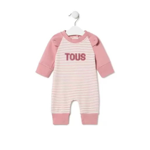 TOUS Baby playsuit in Classic pink Hot