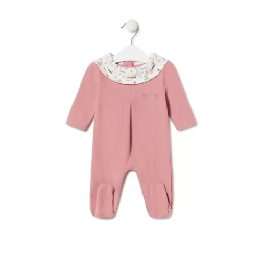 TOUS Baby playsuit in Geome pink Cheap