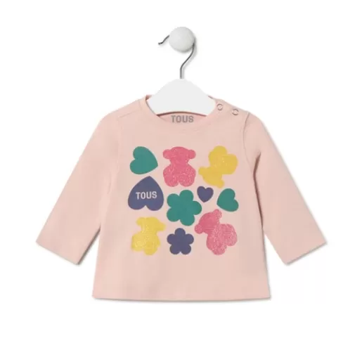 TOUS Bears, hearts and flowers t-shirt in Casual pink Shop