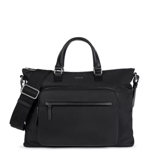 TOUS Black Nylon New Berlin Briefcase Online