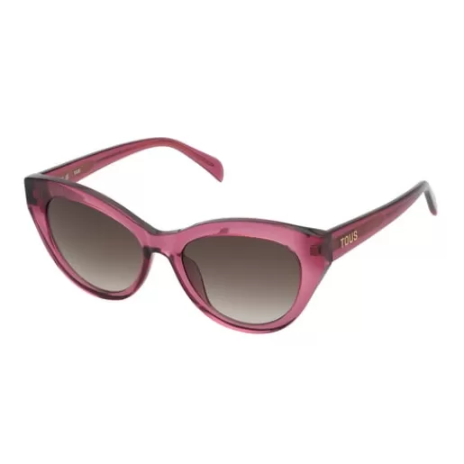 TOUS Burgundowe okulary przeciwsłoneczne Butterfly Fashion