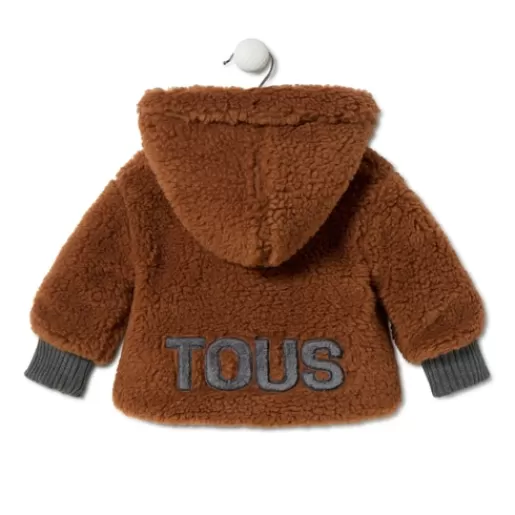 TOUS Coat with hood in Grey orange Fashion