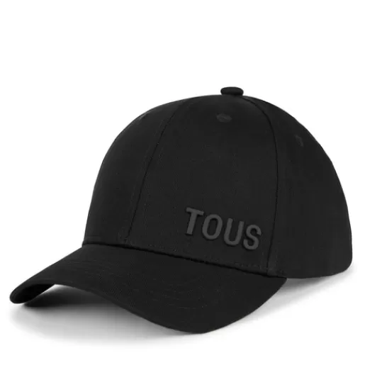 TOUS czarna czapka Logo Metal Czarny Sale