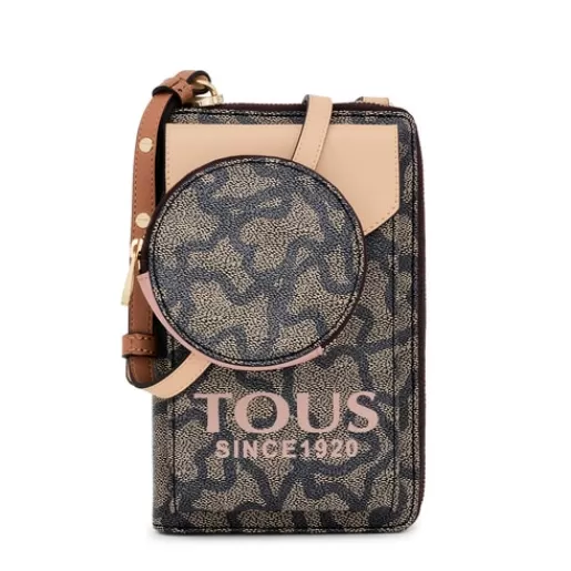 TOUS Czarne etui na telefon do zawieszenia z portfelem Kaos Icon Wiele Cheap