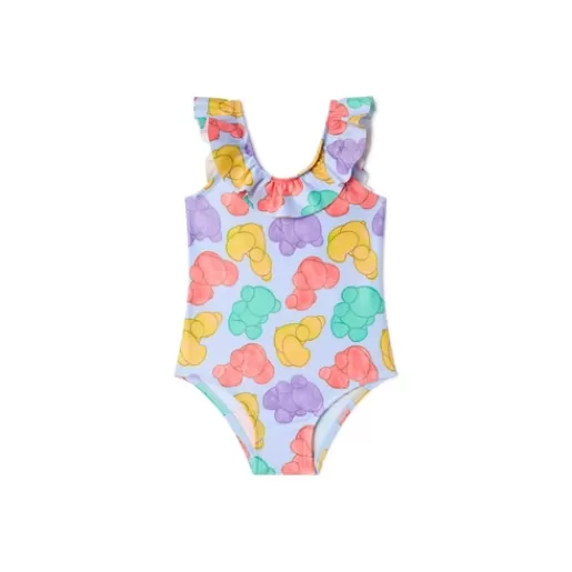 TOUS Girls one-piece swimsuit in Aqua sky blue Outlet