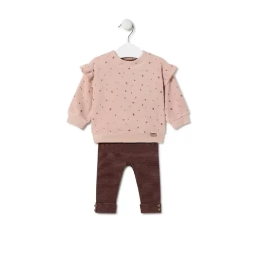 TOUS Girls outfit with bears and stripes in Pink pink Online