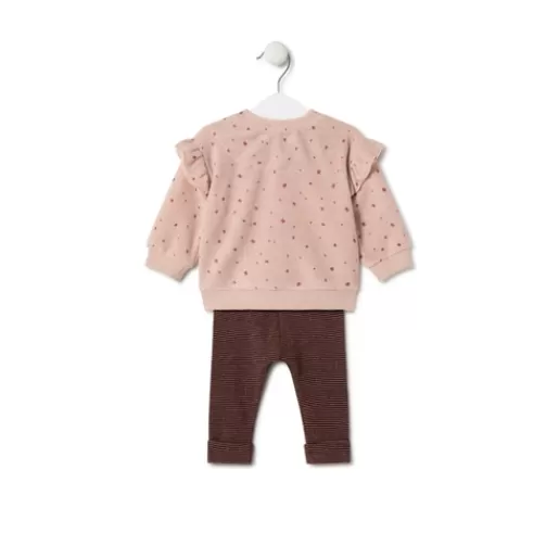 TOUS Girls outfit with bears and stripes in Pink pink Online