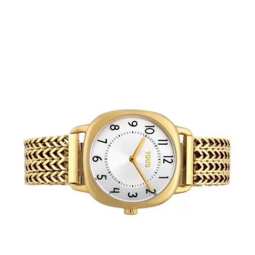 TOUS Gold-colored IP Steel Osier 1920 Watch Flash Sale