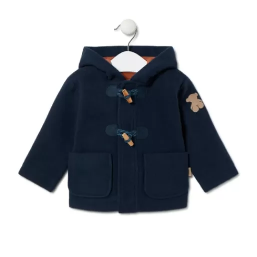 TOUS Hooded coat in Blue navy blue Discount