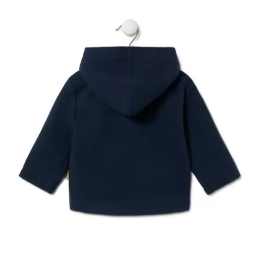 TOUS Hooded coat in Blue navy blue Discount