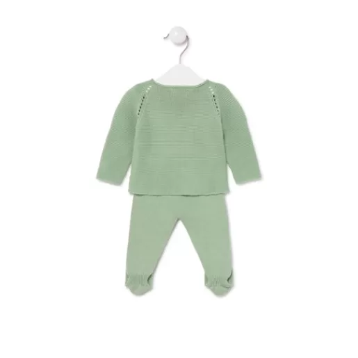 TOUS Knitted baby outfit in Tricot mist Shop