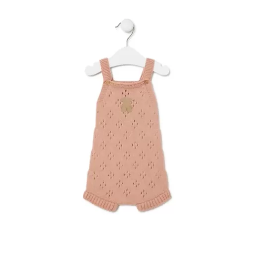 TOUS Knitted baby romper in Tricot pink Cheap