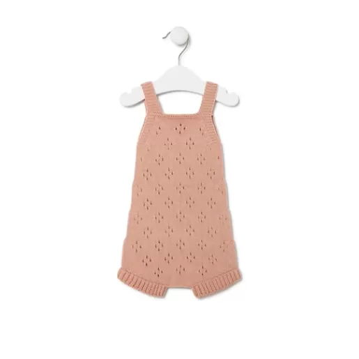 TOUS Knitted baby romper in Tricot pink Cheap