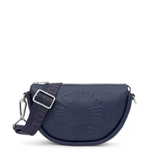 TOUS Medium navy blue leather Crossbody bag Miranda Niebieski Shop