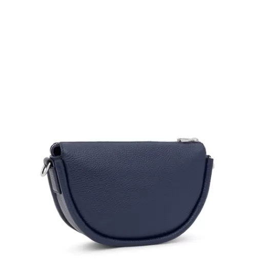 TOUS Medium navy blue leather Crossbody bag Miranda Niebieski Shop