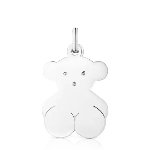 TOUS Medium Silver Sweet Dolls bear Pendant Srebro Flash Sale