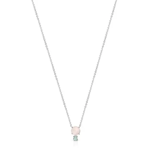 TOUS Mini Color - Naszyjnik ze srebra, kamieni i pereł Outlet