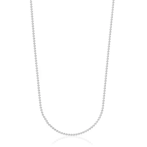 TOUS Naszyjnik choker ze srebra z kulkami, o długości 60 cm Basics Cheap