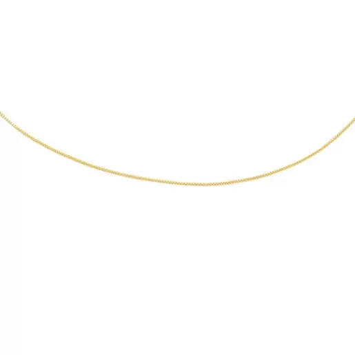 TOUS Naszyjnik choker ze złota, z cienkim sznurkiem, o długości 45 mm Chain Złoto Outlet