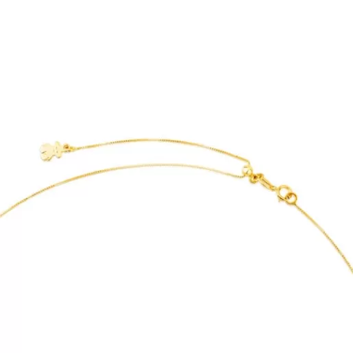 TOUS Naszyjnik choker ze złota, z cienkim sznurkiem, o długości 45 mm Chain Złoto Outlet