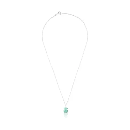 TOUS Naszyjnik New Color ze srebra z amazonitem Srebro Cheap