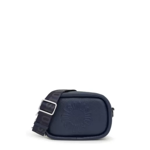 TOUS Navy blue leather Crossbody Reporter bag Miranda Niebieski Cheap