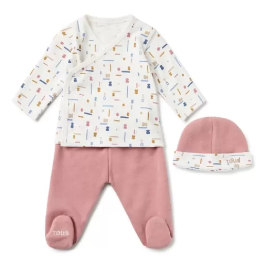 TOUS Newborn baby set in Geome pink Cheap