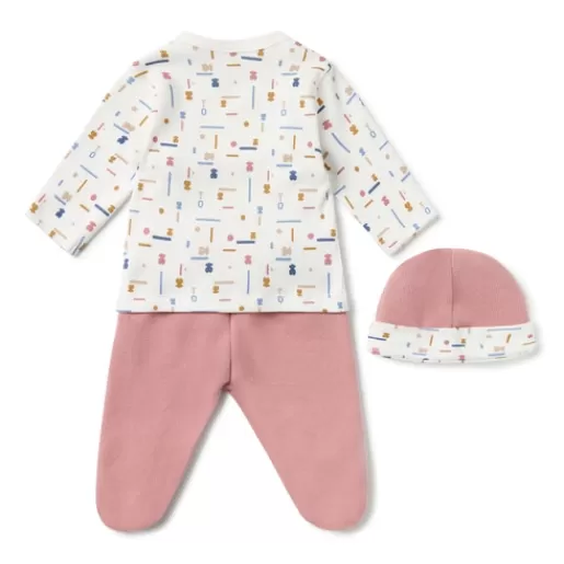 TOUS Newborn baby set in Geome pink Cheap