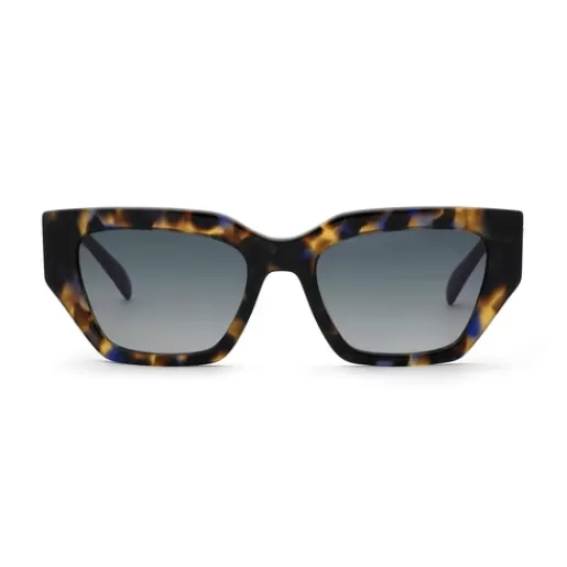 TOUS Okulary przeciwsłoneczne w kolorze havana i fioletowym Mama Flash Sale