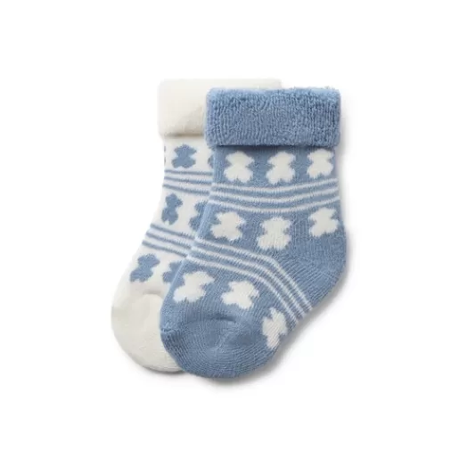 TOUS Pack of 2 pairs of baby socks in SSocks blue Sale