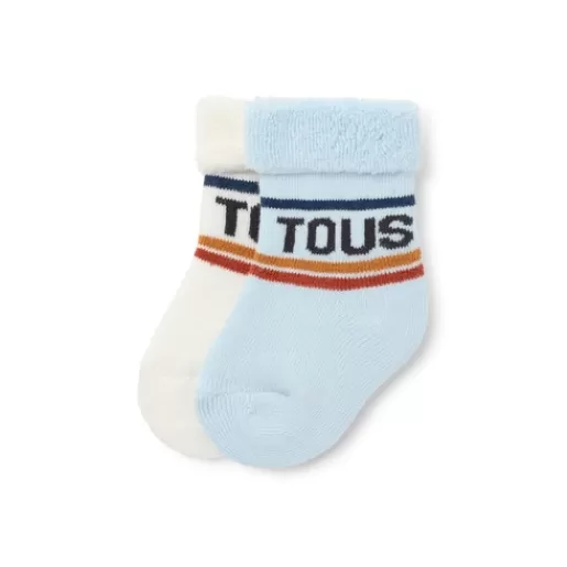 TOUS Pack of 2 pairs of baby socks in SSocks blue Cheap