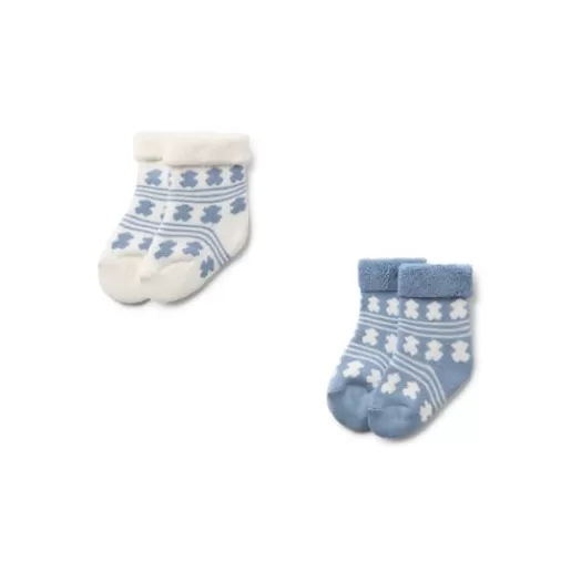 TOUS Pack of 2 pairs of baby socks in SSocks blue Sale