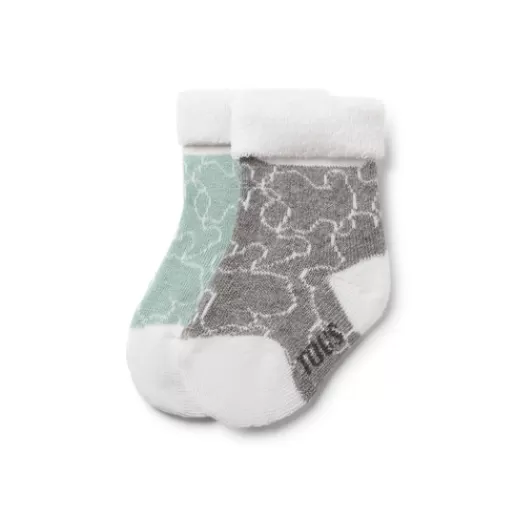 TOUS Pack of 2 pairs of baby socks in SSocks green Cheap