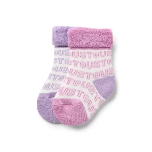 TOUS Pack of 2 pairs of baby socks in SSocks pink Flash Sale