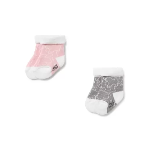 TOUS Pack of 2 pairs of baby socks in SSocks pink Discount