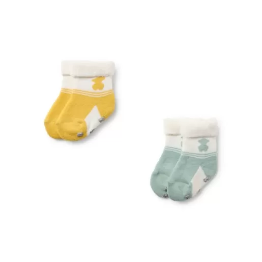 TOUS Pack of 2 pairs of baby socks in SSocks unique Cheap