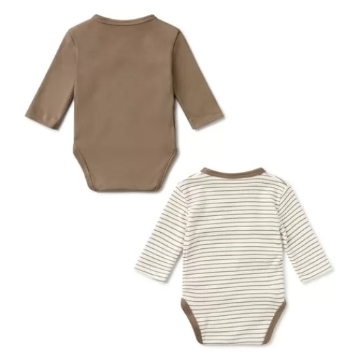 TOUS Pack of wrap-over bodysuits in Classic beige Best