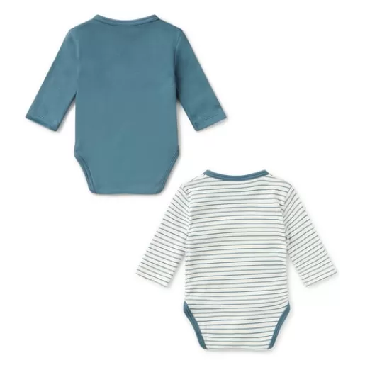 TOUS Pack of wrap-over bodysuits in Classic blue Shop