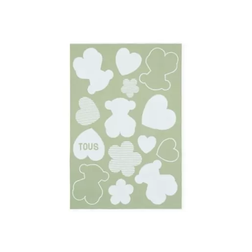 TOUS Reversible baby blanket in Nilo multi-motifs mist Store