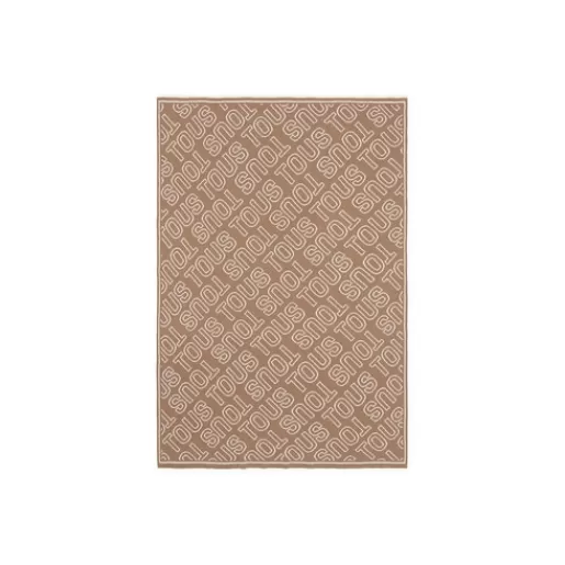 TOUS Reversible baby blanket in Nilo logo beige New