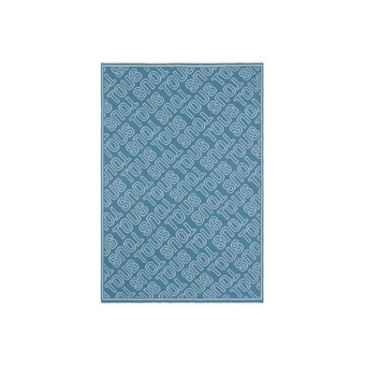 TOUS Reversible baby blanket in Nilo logo blue Fashion